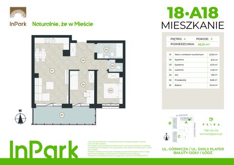 Plan 3 pok. 56m²