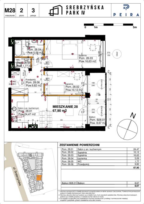 Plan 3 pok. 68m²