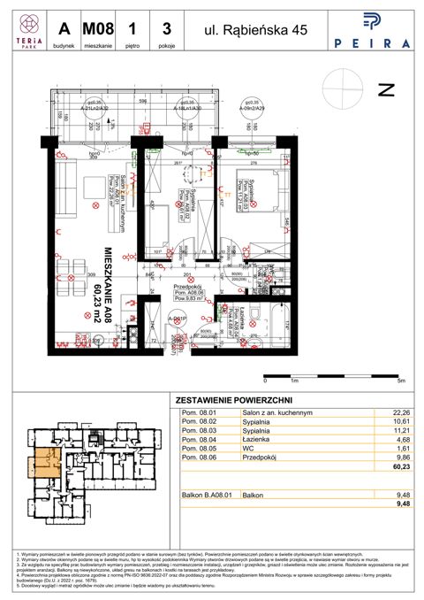 Plan 3 pok. 60m²