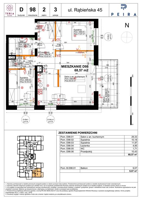 Plan 3 pok. 69m²