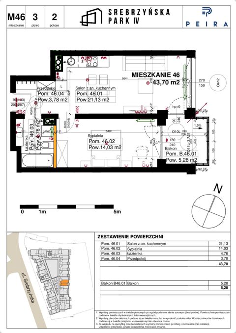 Plan 2 pok. 44m²