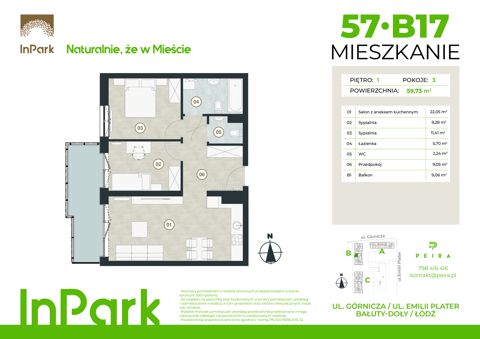 Plan 3 pok. 60m²