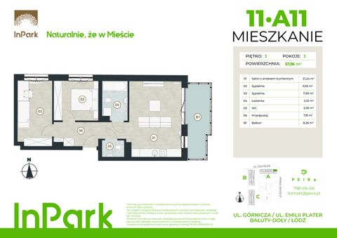Plan 3 pok. 58m²