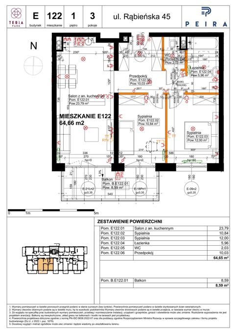 Plan 3 pok. 65m²