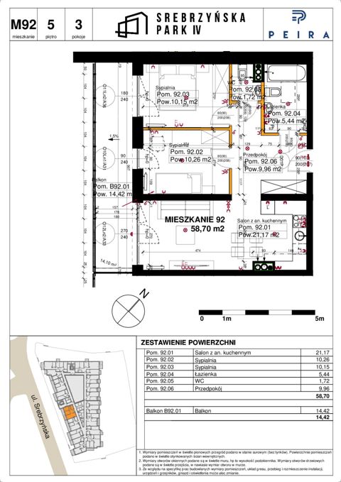Plan 3 pok. 59m²