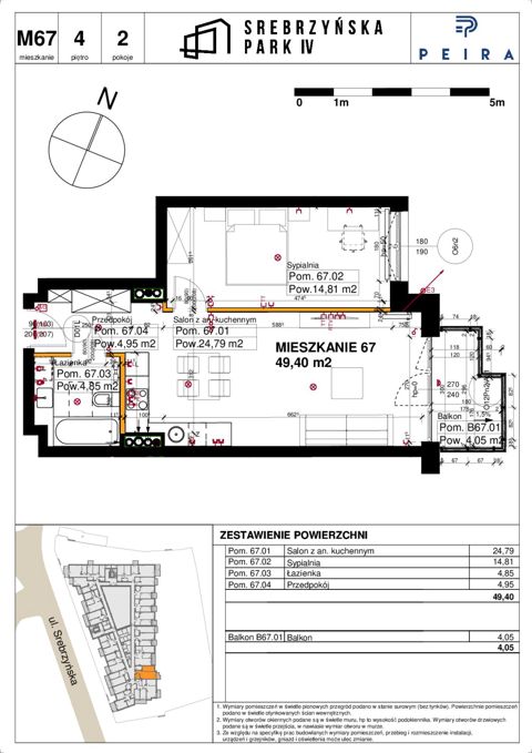 Plan 2 pok. 49m²
