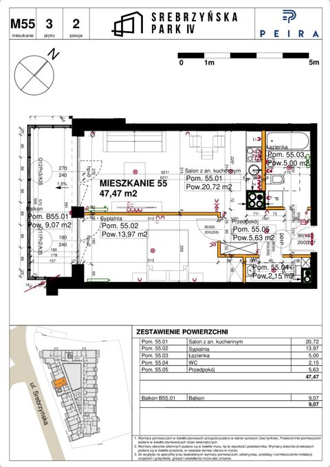 Plan 2 pok. 47m²