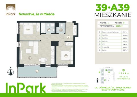 Plan 3 pok. 58m²