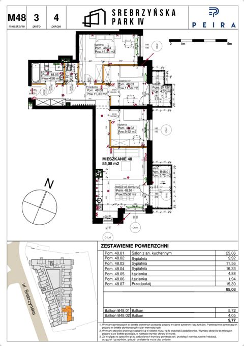Plan 4 pok. 85m²