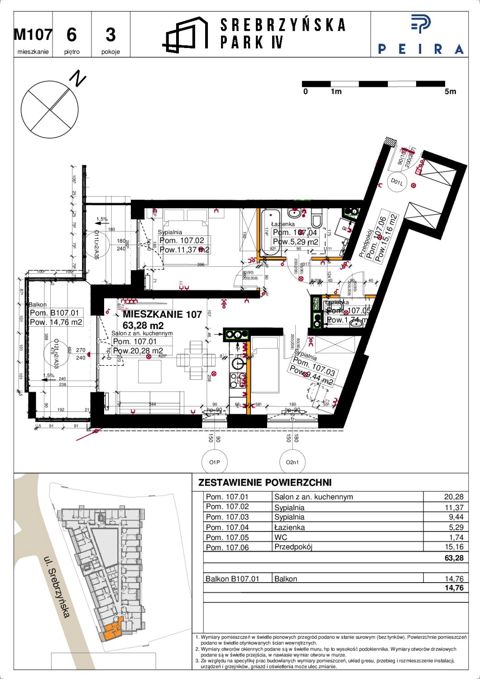 Plan 3 pok. 63m²