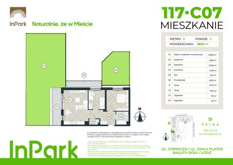 Plan 3 pok. 58m²
