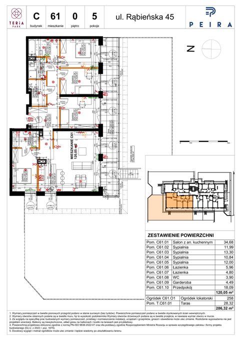 Plan 5 pok. 120m²