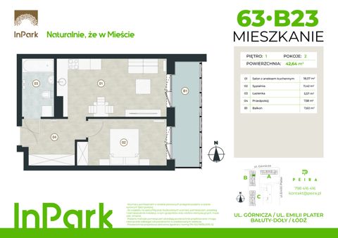 Plan 2 pok. 43m²