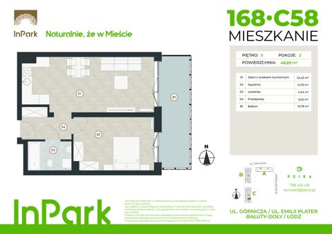 Plan 2 pok. 49m²