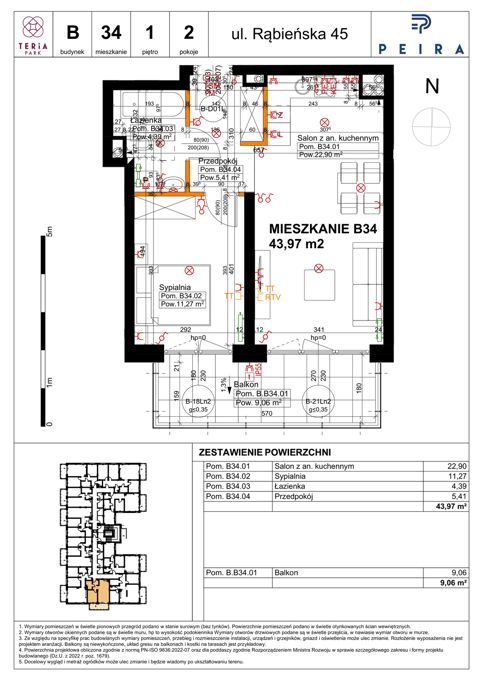 Plan 2 pok. 44m²