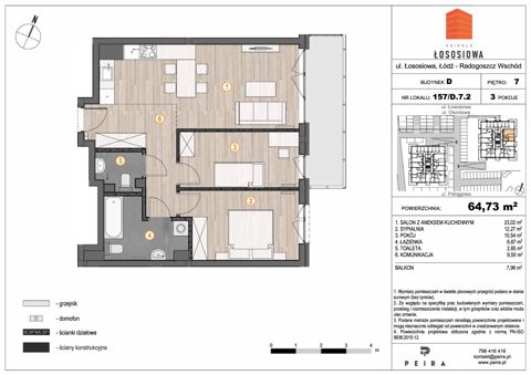 Plan 3 pok. 65m²