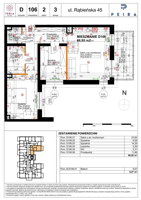 Plan 3 pok. 67m²