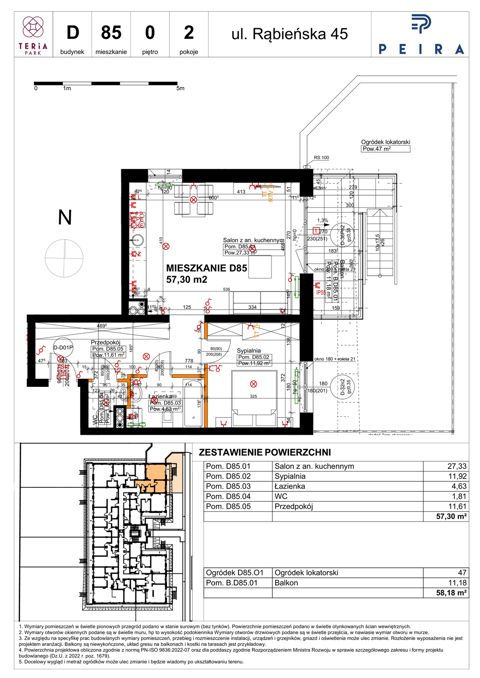 Plan 2 pok. 57m²