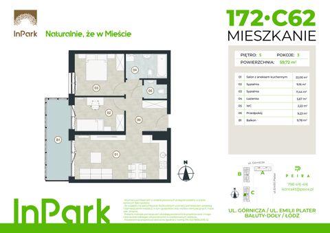 Plan 3 pok. 60m²