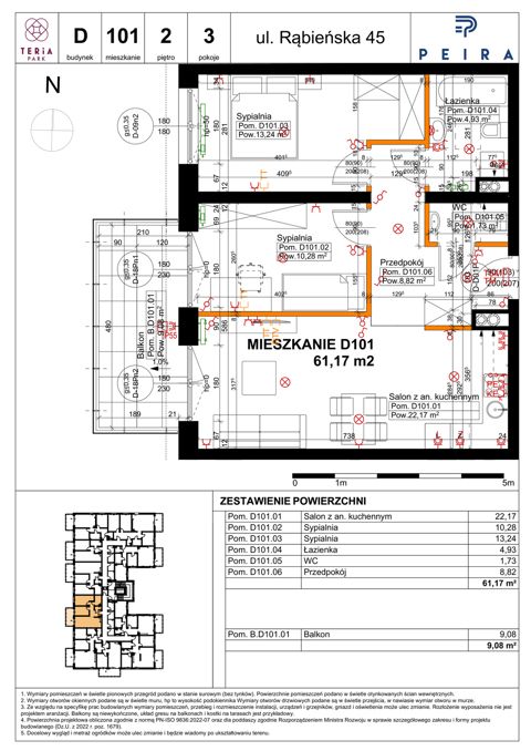 Plan 3 pok. 61m²