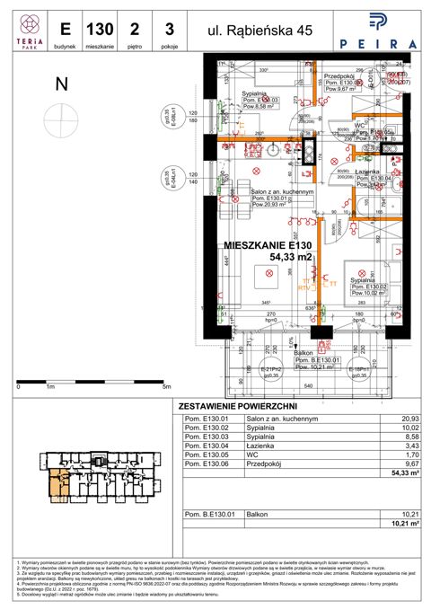 Plan 3 pok. 54m²