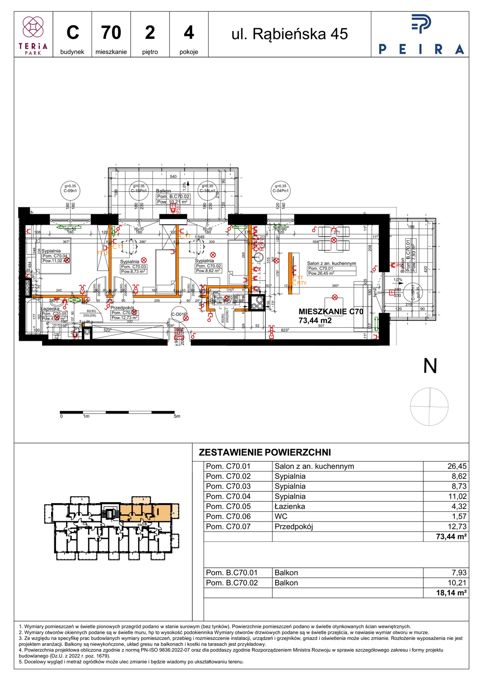 Plan 4 pok. 73m²