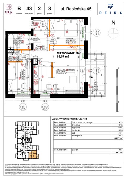 Plan 3 pok. 69m²