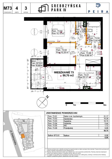 Plan 3 pok. 59m²