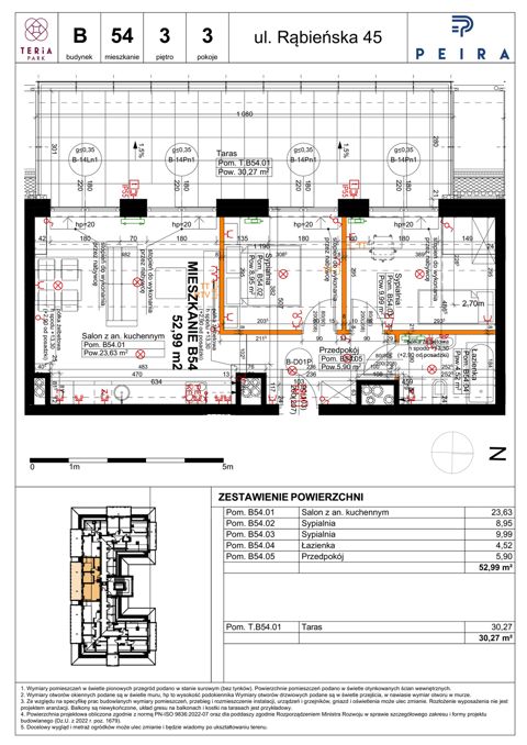 Plan 3 pok. 53m²