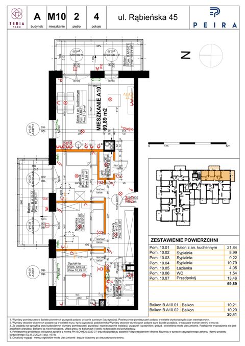 Plan 4 pok. 70m²