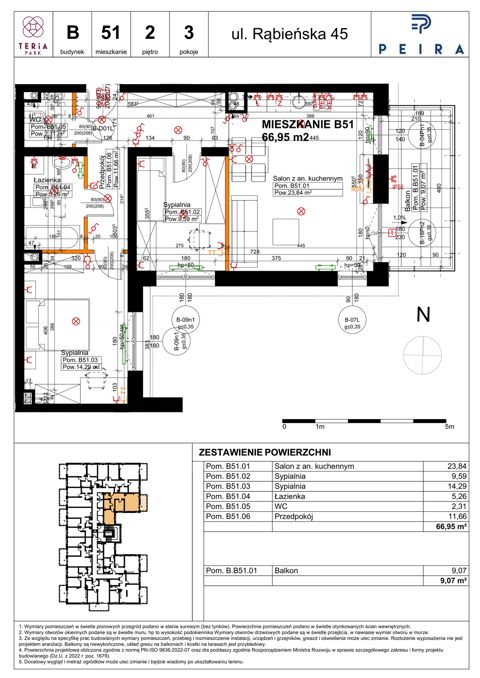 Plan 3 pok. 67m²