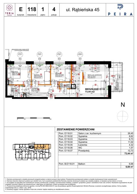 Plan 4 pok. 73m²