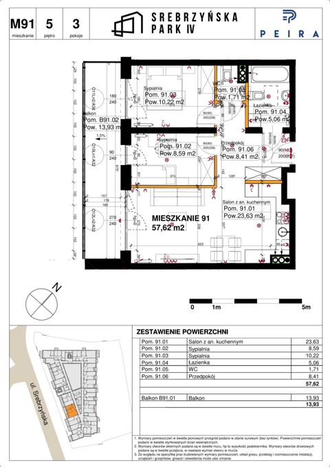 Plan 3 pok. 58m²