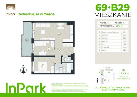 Plan 3 pok. 56m²