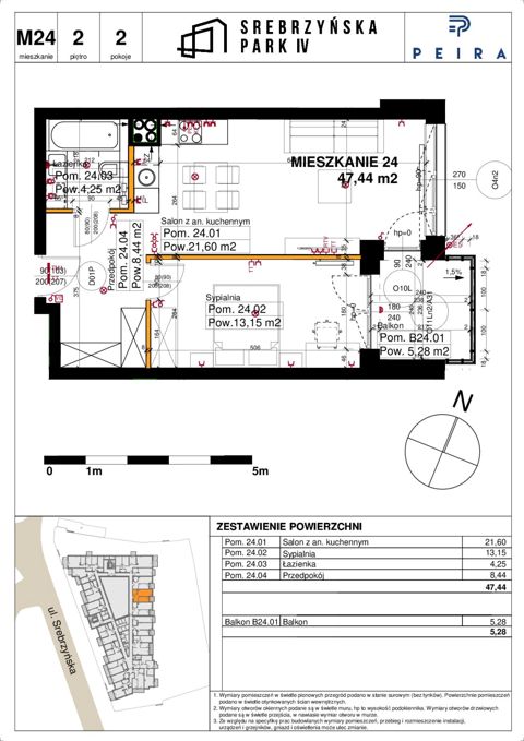 Plan 2 pok. 47m²