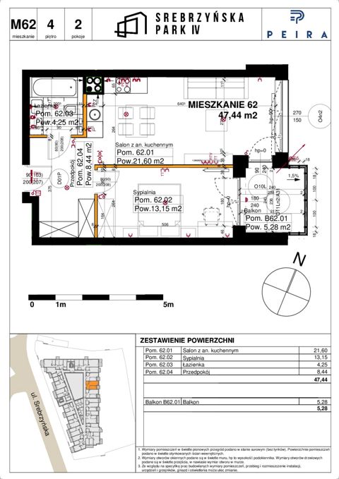 Plan 2 pok. 47m²