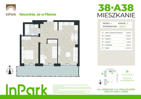 Plan 3 pok. 58m²
