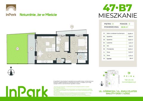 Plan 3 pok. 58m²
