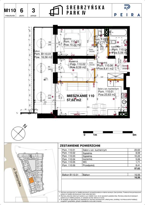 Plan 3 pok. 58m²