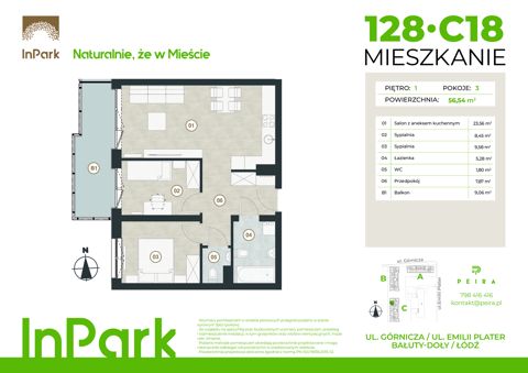 Plan 3 pok. 57m²