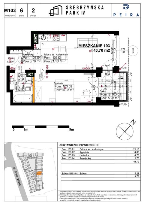 Plan 2 pok. 44m²
