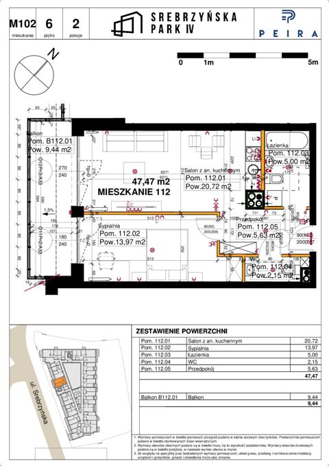 Plan 2 pok. 47m²