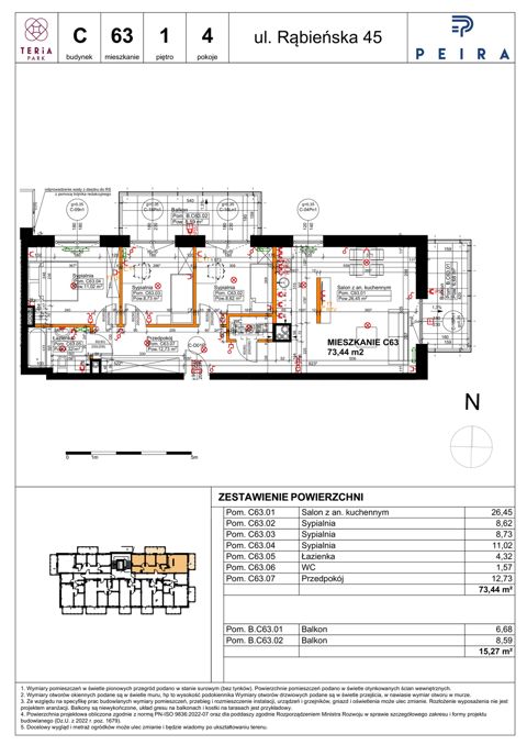 Plan 4 pok. 73m²