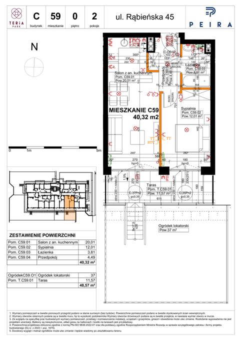 Plan 2 pok. 40m²