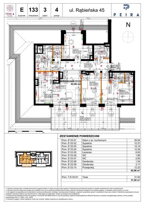 Plan 4 pok. 93m²