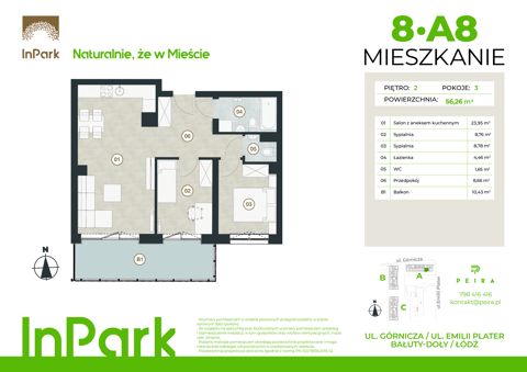 Plan 3 pok. 56m²
