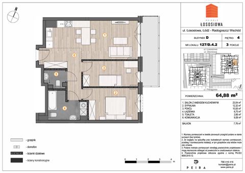 Plan 3 pok. 65m²