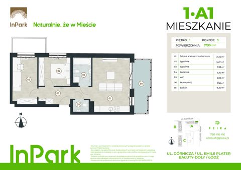 Plan 3 pok. 58m²
