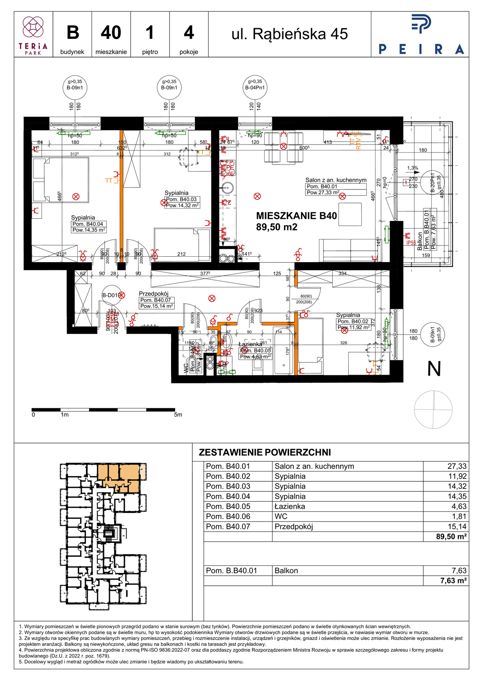 Plan 4 pok. 90m²