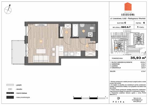 Plan 1 pok. 36m²